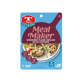 Tegel Free Range Meal Maker Shredded Flame Grill Style Chicken 100G