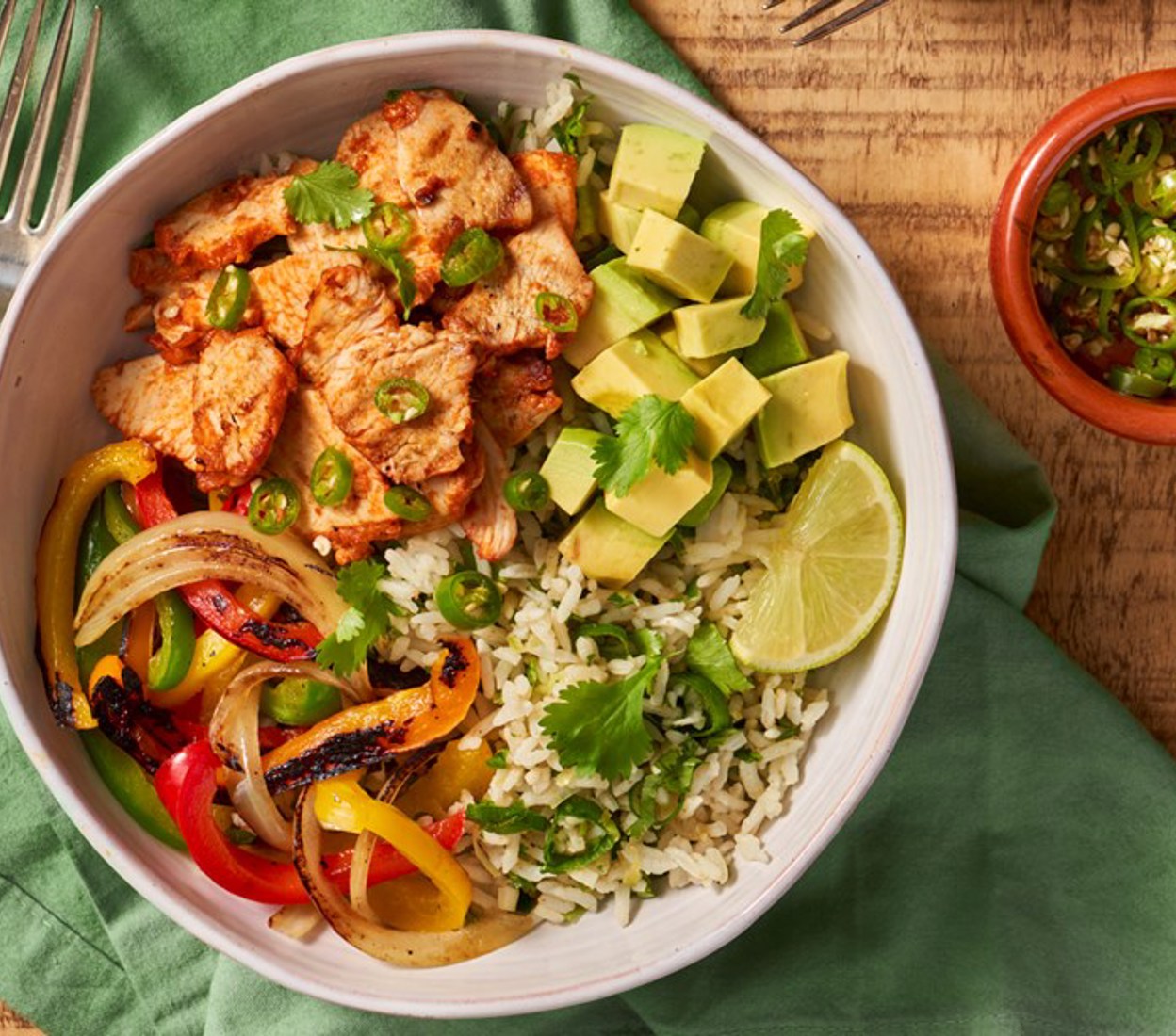 Cajun Chicken & Coriander Lime Rice