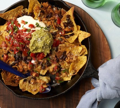 Cheesy Chicken Loaded Nachos