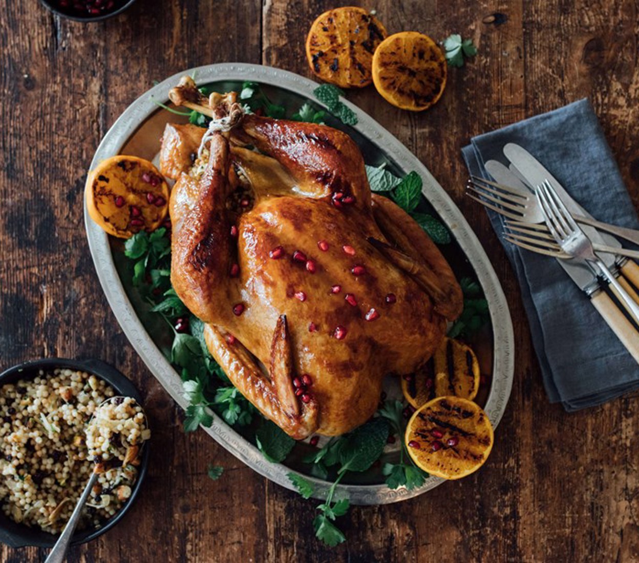 Pomegranate Glazed Turkey