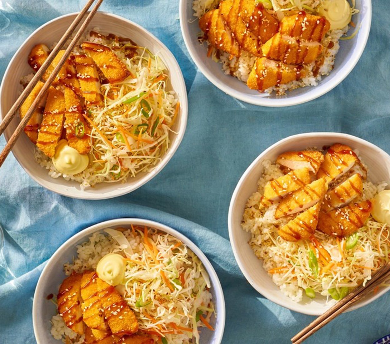 Crispy Teriyaki Chicken Donburi Bowl