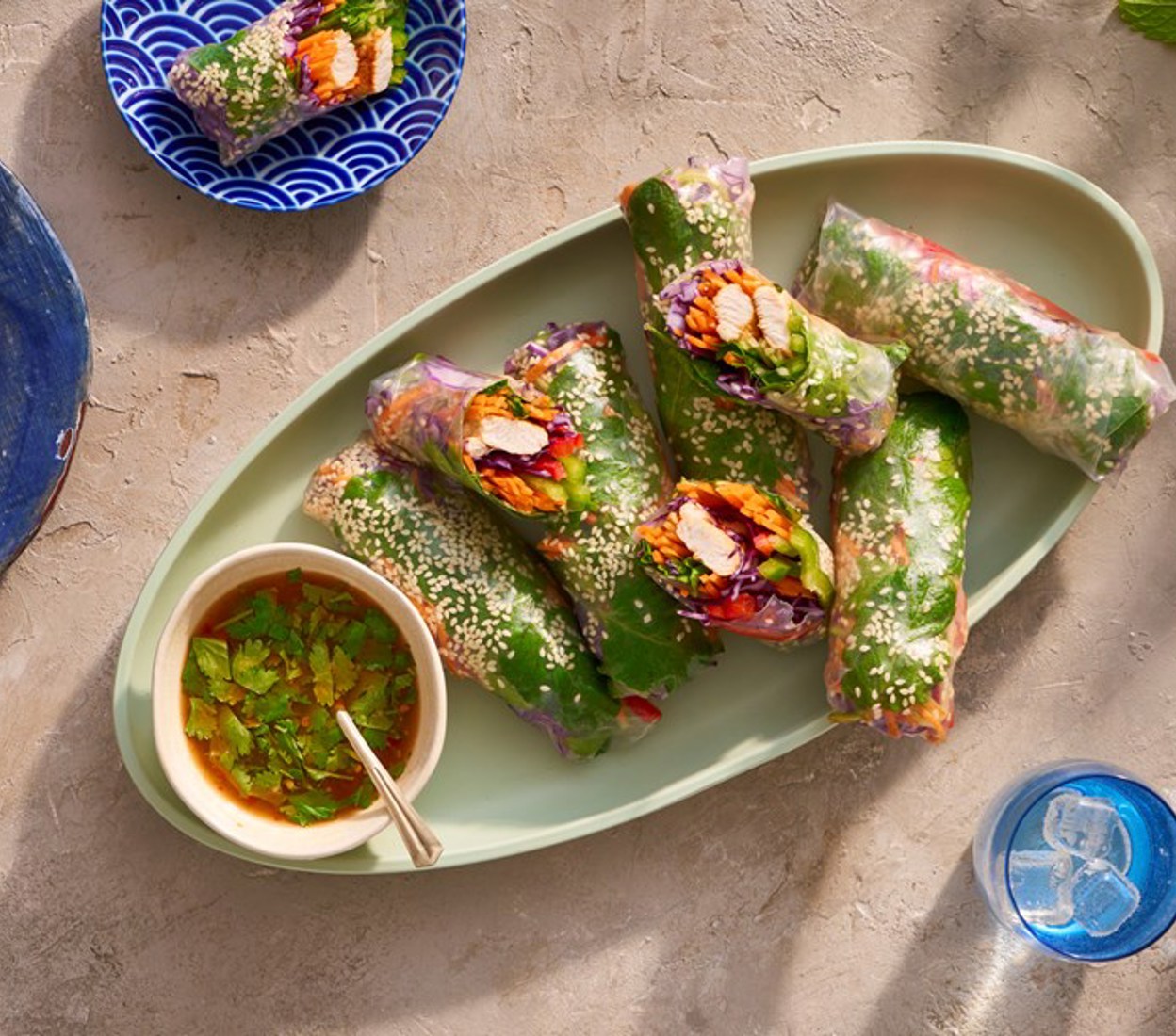 Vietnamese Chicken Rice Paper Rolls
