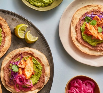 Cajun Chicken Tostadas