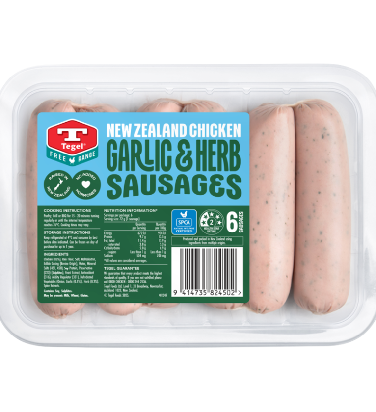 FS FR Garlic & Herb Sausages