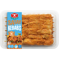 Tegel Fresh Free Range Satay Kebab 6Pc